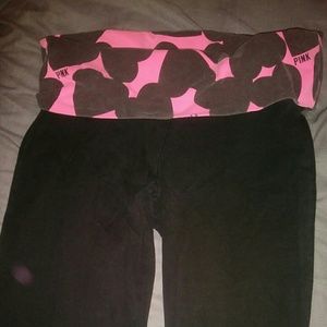 Pink yoga pants